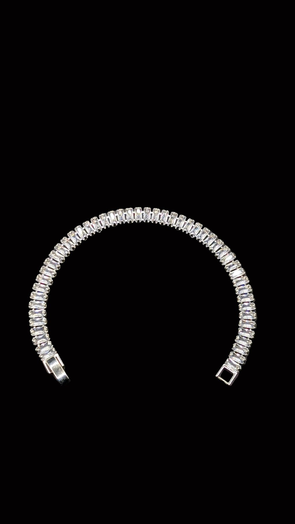 Lab Created Clear 3mm Tennis Moissanite Bracelet Hypoallergenic Bracelets – Gifts For Birthdays, Anniversary, Wedding, Prom, Christmas, Engagement