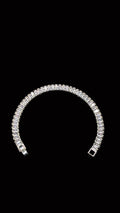 Lab Created Clear 3mm Tennis Moissanite Bracelet Hypoallergenic Bracelets – Gifts For Birthdays, Anniversary, Wedding, Prom, Christmas, Engagement