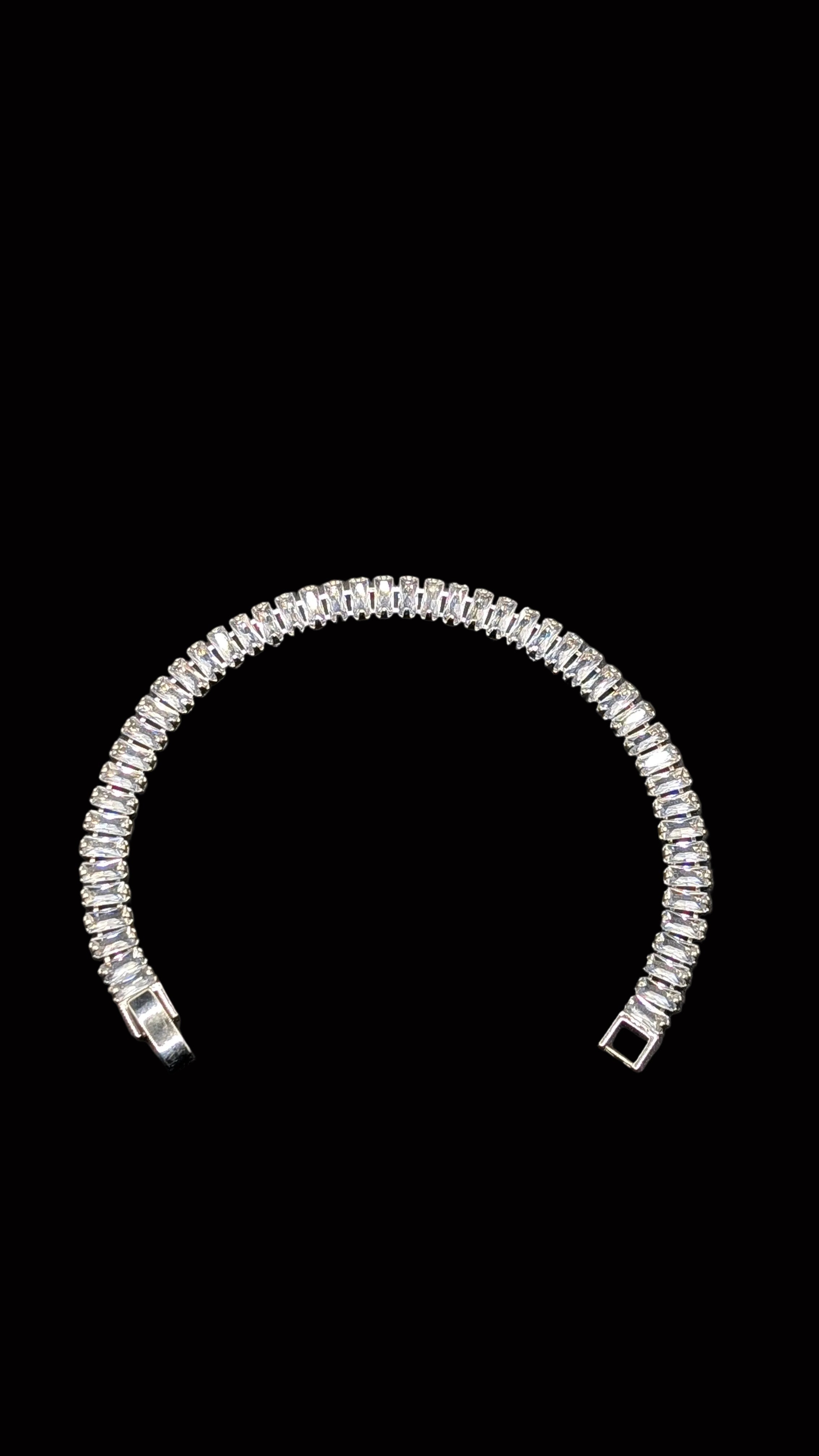 Lab Created Clear 3mm Tennis Moissanite Bracelet Hypoallergenic Bracelets – Gifts For Birthdays, Anniversary, Wedding, Prom, Christmas, Engagement