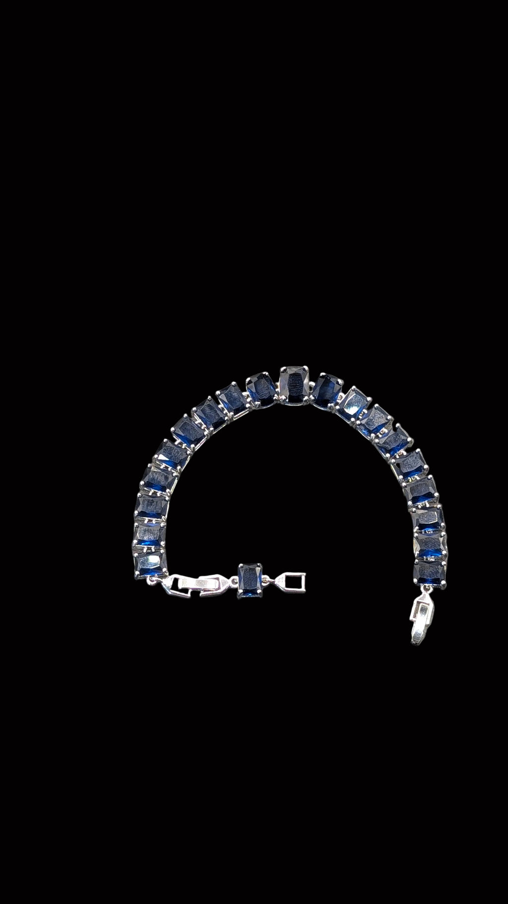 Custom Handcrafted Lab-Created Sapphire Blue - Gemstone Bracelet - Hypoallergenic Bracelet – Gifts For Birthdays, Anniversary, Wedding, Prom, Christmas, Engagement