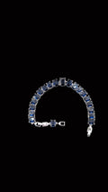 Custom Handcrafted Lab-Created Sapphire Blue - Gemstone Bracelet - Hypoallergenic Bracelet – Gifts For Birthdays, Anniversary, Wedding, Prom, Christmas, Engagement