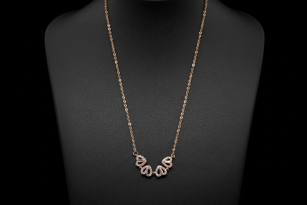 Exclusive Design, Multi-wear Heart-shaped Four-leaf Clover Necklace – Gifts For Birthdays, Anniversary, Wedding, Prom, Christmas, Engagement