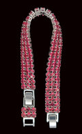 Custom Handcrafted Lab-Created Watermelon Tourmaline- Gemstone Bracelet - Hypoallergenic Bracelet